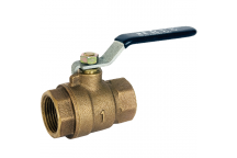 15mm ART345 Bronze 2 Piece Ball Valve Black Lever BSPT FxF PN40