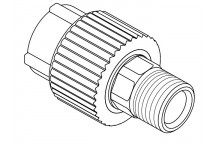 40mm x 1.1/4\" (M) 21318 FUSIOTHERM Transition Piece Hex Thread