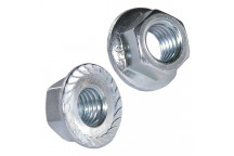 M10 Zinc Plated Serrated Flange Nut