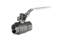 15mm ART902T Stainless Steel 2 Piece Ball Valve BSPT FxF PN82