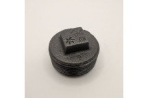 20mm OA147 Black Malleable Iron Hollow Plug