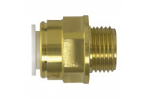 15mm x 1/2\" Brass SPEEDFIT Male Coupler