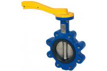 50mm ART145 Ductile Iron Lugged and Tapped Gear Op Butterfly Valve PN16