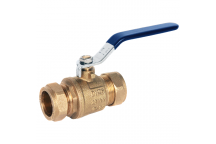 28mm ART59 DZR Brass Ball Valve Blue Lever CxC PN25