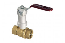 50mm D171EXS Bronze Ball Valve Red Lever Extended PN25 FxF