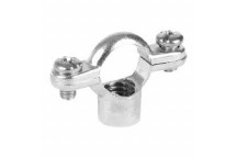 15mm x M10 A632 Metric Chrome Plated Brass Single Pipe Ring