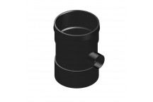 110/32mm 120.4.125 Black Single Bossed Pipe Double Socket Connector