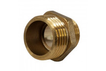 3/8x1/4\"  Brass Reducing Hexagonal Nipple