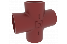 100 x 50mm EF010 Ensign Soil 88 Degree Double Branch 155825