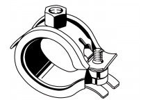 25mm x M8/M10 60525 PIPE CLAMP FOR FUSIOTHERM PIPE