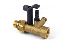 3/4\" DZR Brass TVA Isolator and Drain Off Combination Valve