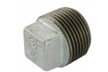 15mm F291 Galvanised Malleable Iron Hollow Plug