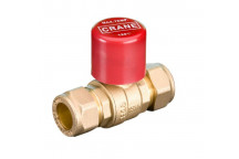 15mm D171ACLS Compression DZR Brass Ball Valve Lockshield PN16