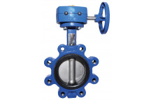 200mm ART135GB Ductile Iron Lugged and Tapped Butterfly Valve with gearbox PN16