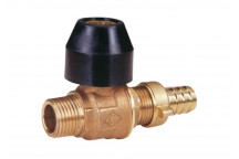 15mm D171MHULS Bronze Ball Valve Male Hose Union Lockshield PN25