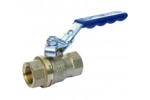 15mm PB550 DZR Brass Ball Valve Blue Lever PN25 FxF