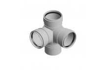 110mm 106P.490.92G Grey Corner Branch Spigot Outlet