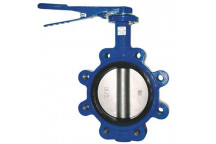 65mm V905 Ductile Iron Butterfly Valve Lever Op Fully Lugged PN16