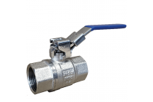 40mm ALB40P-257C3 Brass Ball Valve with Blue Locking Lever BSPP