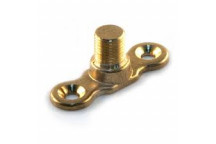 M10 A641 Metric Thread Brass Backplate Male