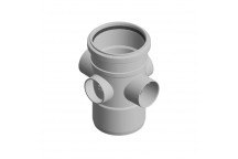 110mm 120P.412.2G Grey Terrain Pushfit 4 Way Bossed Pipe