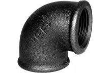 6mm F90 Black Malleable Iron Elbow