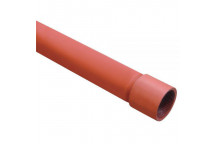 15mm Red Primer Plain Ended Heavy Tube - Dual Certified