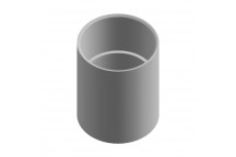 40mm 210.15 Grey Double Socket Straight Coupler