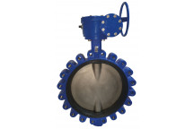 300mm ART135GB Ductile Iron Lugged and Tapped Butterfly Valve with gearbox PN16