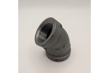 15mm OA155 Black Malleable Iron 45 Degree Elbow