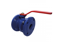 65mm ART279 Di Ball Valve Flanged Ends Pn16 - Red Handle