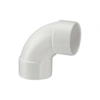 40mm 201.125.91 White 91deg Double Socket Swept Bend