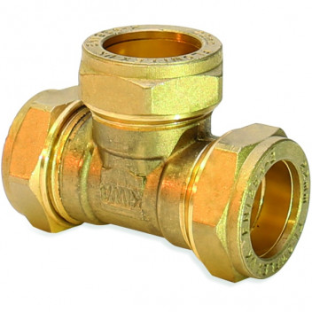 28mm Compression DZR Equal Tee CMS601