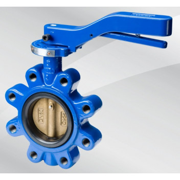 65mm 970 Ductile Iron Fully-Lugged Butterfly Valve PN16