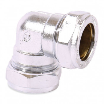 42mm Chrome Compression 90deg Elbow CP401