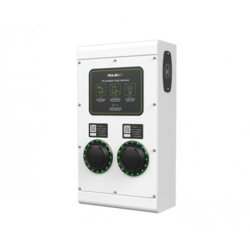 SecuriCharge Smart EV Charger - 2x up to 7.4kW Type 2 Sockets - White