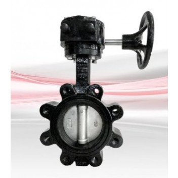 400mm F632 Ductile Iron Fully-Lugged Lever-Operated Butterfly Valve PN16