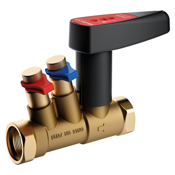 25mm 900S DZR Brass Commissioning Valve - High Flow PN25 FxF