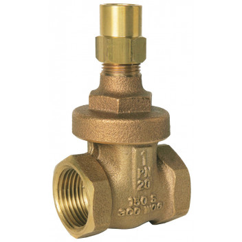 40mm ART375LS Bronze Lockshield Gate Valve BSP Taper FxF PN20