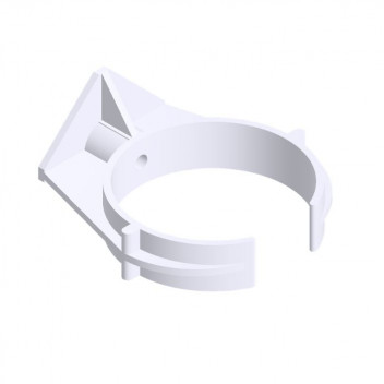 40mm 242.15W White Terrain Expansion Fitting Fixing Clip