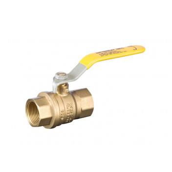 8mm 100YL DZR Brass Ball Valve (GAS) Yellow Lever PN25