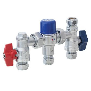 15mm PEG402UAX Chrome Thermostatic Mixing Valve PN12.5