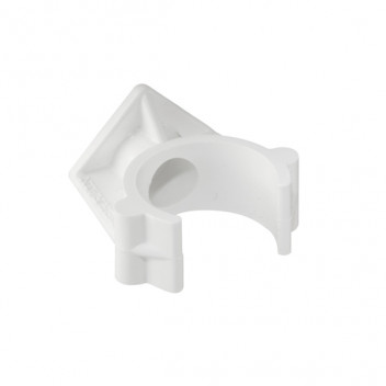 19mm 540.75W White Terrrain Pipe Fixing Clip