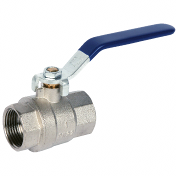 40mm ART54 Brass Ball Valve Blue Lever BSPP Ends PN25