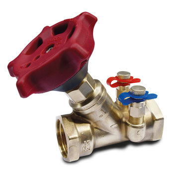 1 1/4\" 1260 Brass Commissioning Valve BSPT PN25 FxF