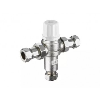 15mm TMV2/3 Heatguard 2in1 Dual Thermostatic Mixing Valve HEAT110614