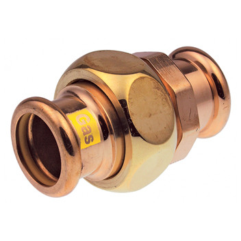 15mm Xpress Copper GAS Union Coupling SG11 - 39770