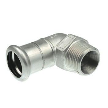 54x2\" Xpress Stainless 90Deg Male Elbow SS13 - 11693