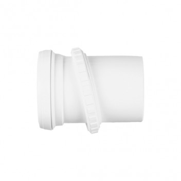 110mm 492.4.5W White 90deg WC Turned Connector Socket Outlet