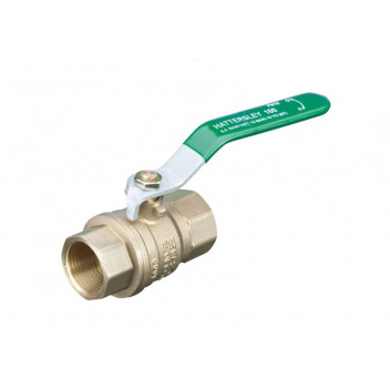 25mm 100 DZR Brass Ball Valve Green Lever PN25